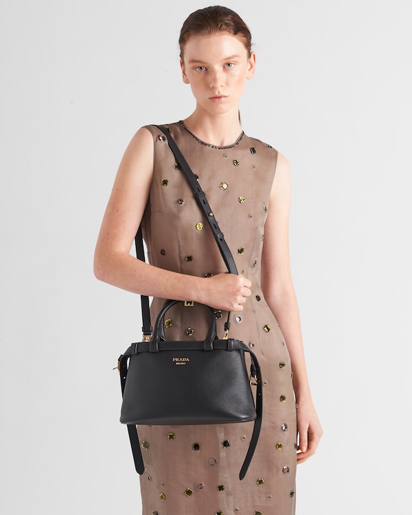 Prada Buckle small leather handbag with double belt Prada Buckle small leather handbag with double belt