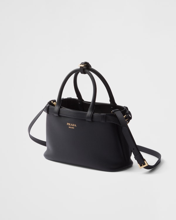Prada Buckle small leather handbag with double belt Prada Buckle small leather handbag with double belt