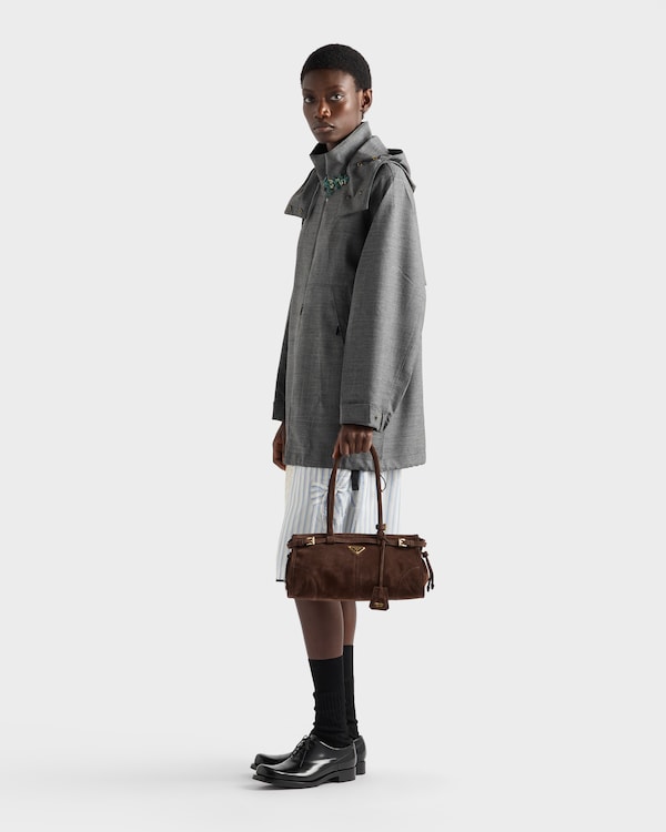 Prada Bonnie medium suede bag - Dark Brown Prada Bonnie medium suede bag - Dark Brown
