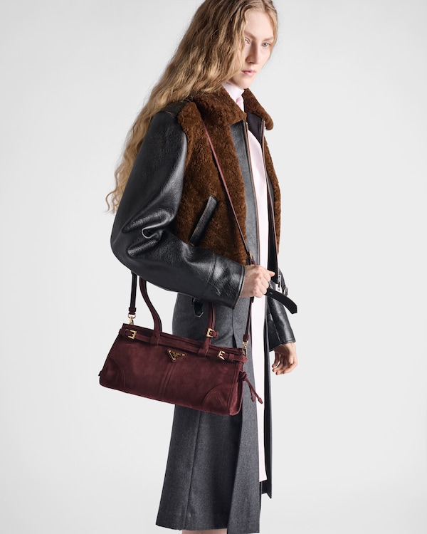 Prada Bonnie medium suede handbag Prada Bonnie medium suede handbag
