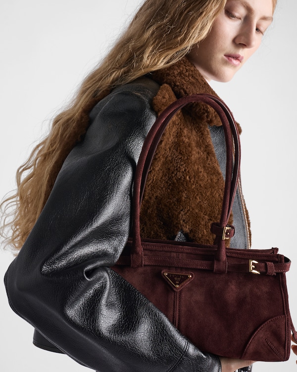 Prada Bonnie medium suede handbag Prada Bonnie medium suede handbag