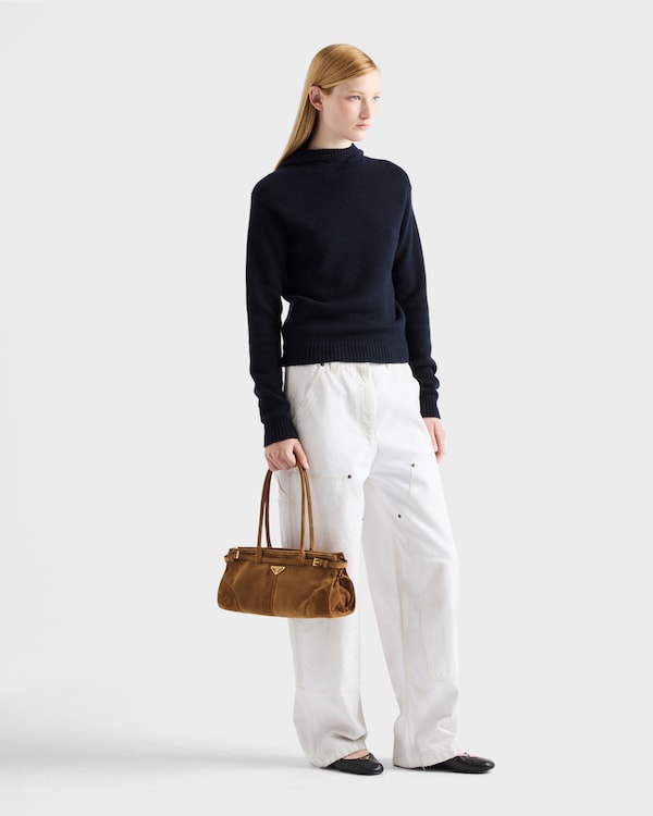 プラダ ボニー ミディアム スエード ハンドバッグ プラダ ボニー ミディアム スエード ハンドバッグ