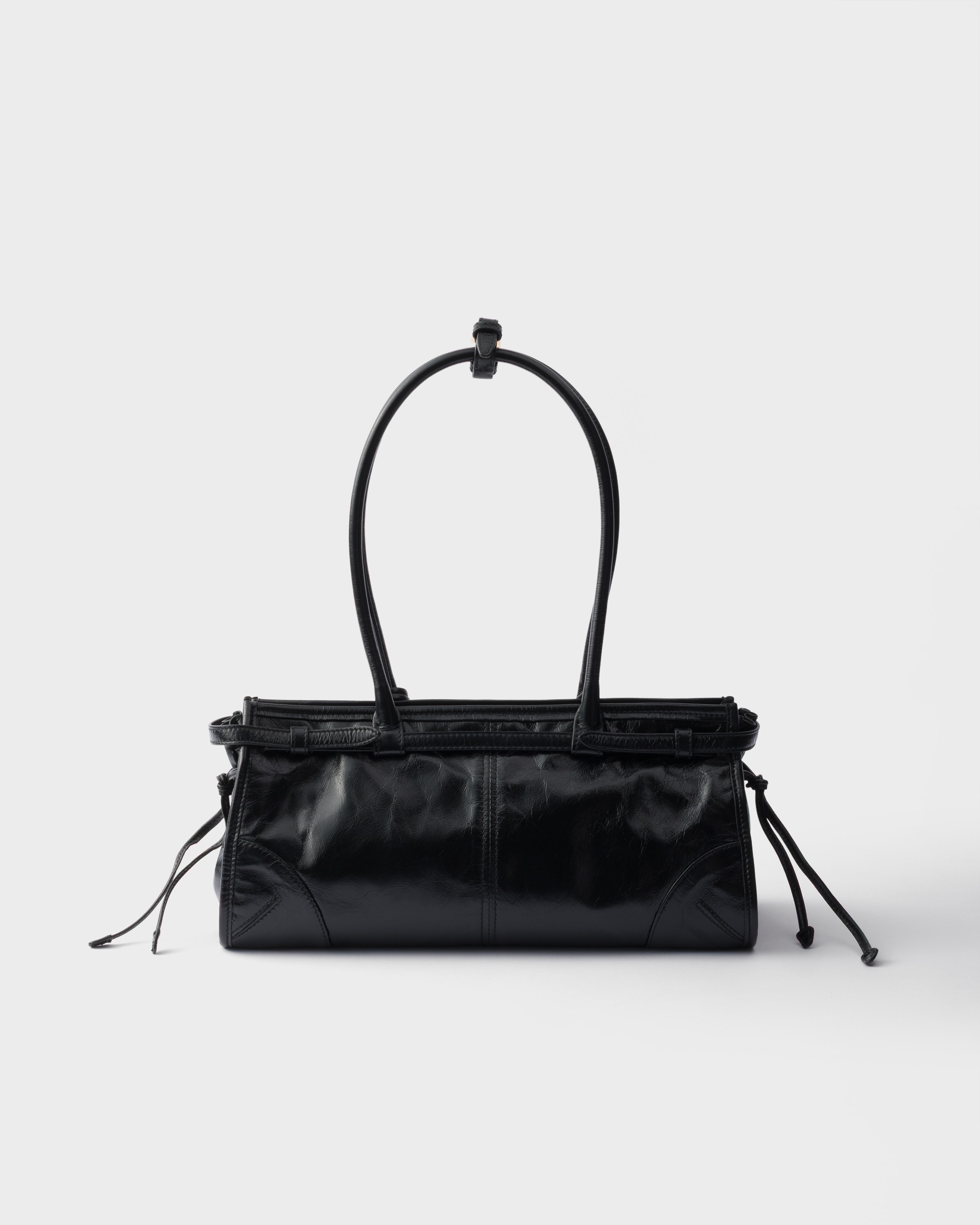 Black Prada Bonnie medium leather bag | PRADA - South Korea