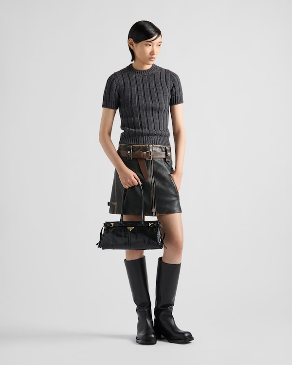 Prada Bonnie medium leather handbag - Black Prada Bonnie medium leather handbag - Black