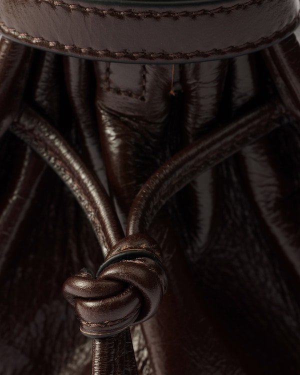 Prada Bonnie medium leather handbag - Dark Brown Prada Bonnie medium leather handbag - Dark Brown