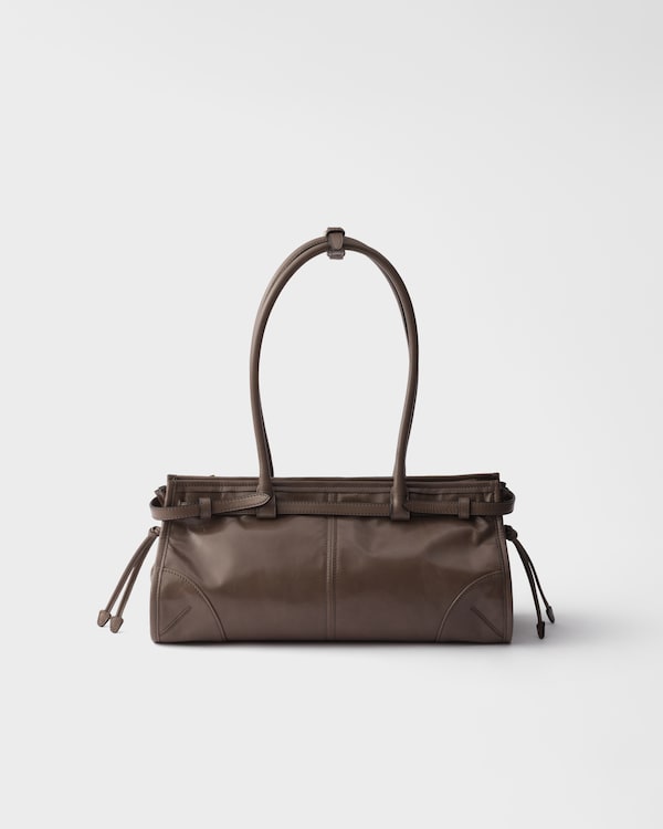 Prada Bonnie medium leather handbag - Clay Prada Bonnie medium leather handbag - Clay