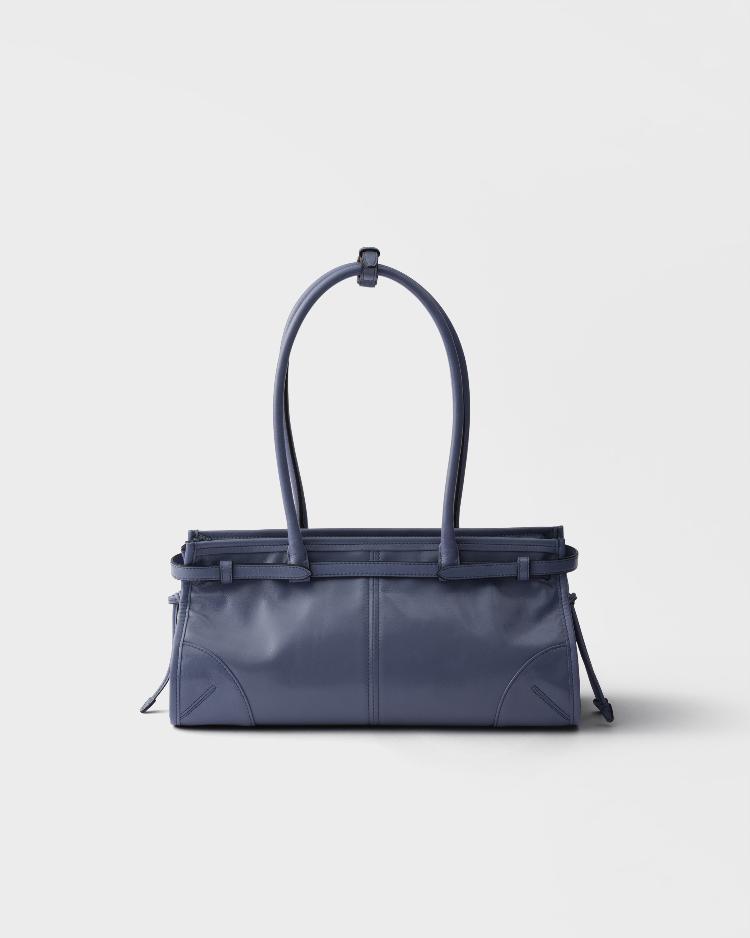 Aviation Blue Prada Bonnie medium leather handbag | PRADA - United