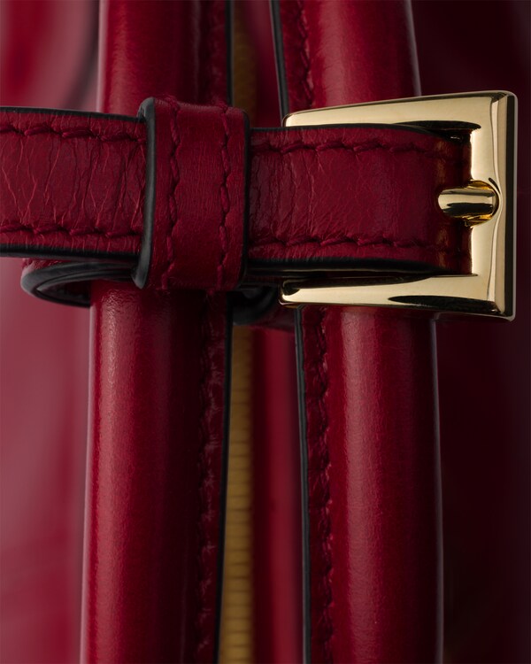 Prada Bonnie medium leather handbag - Ruby red Prada Bonnie medium leather handbag - Ruby red