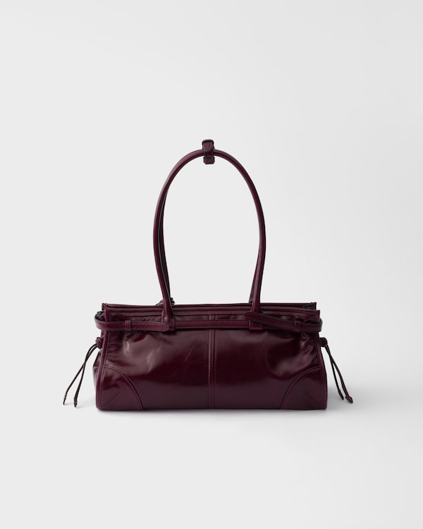 Prada Bonnie medium leather bag - Burgundy Prada Bonnie medium leather bag - Burgundy
