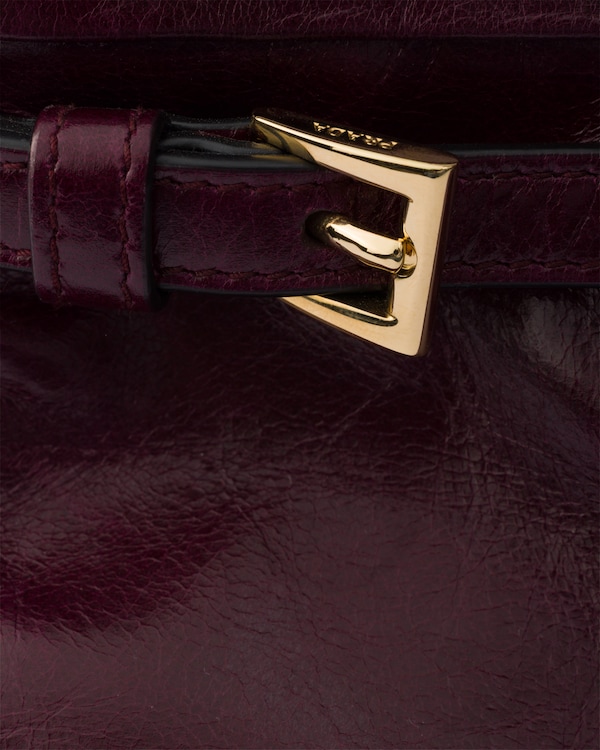 Prada Bonnie medium leather bag - Burgundy Prada Bonnie medium leather bag - Burgundy