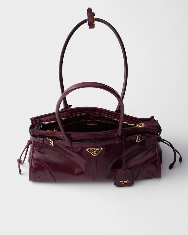 Prada Bonnie medium leather bag - Burgundy Prada Bonnie medium leather bag - Burgundy