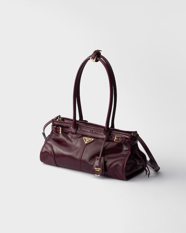 Prada Bonnie medium leather bag - Burgundy Prada Bonnie medium leather bag - Burgundy
