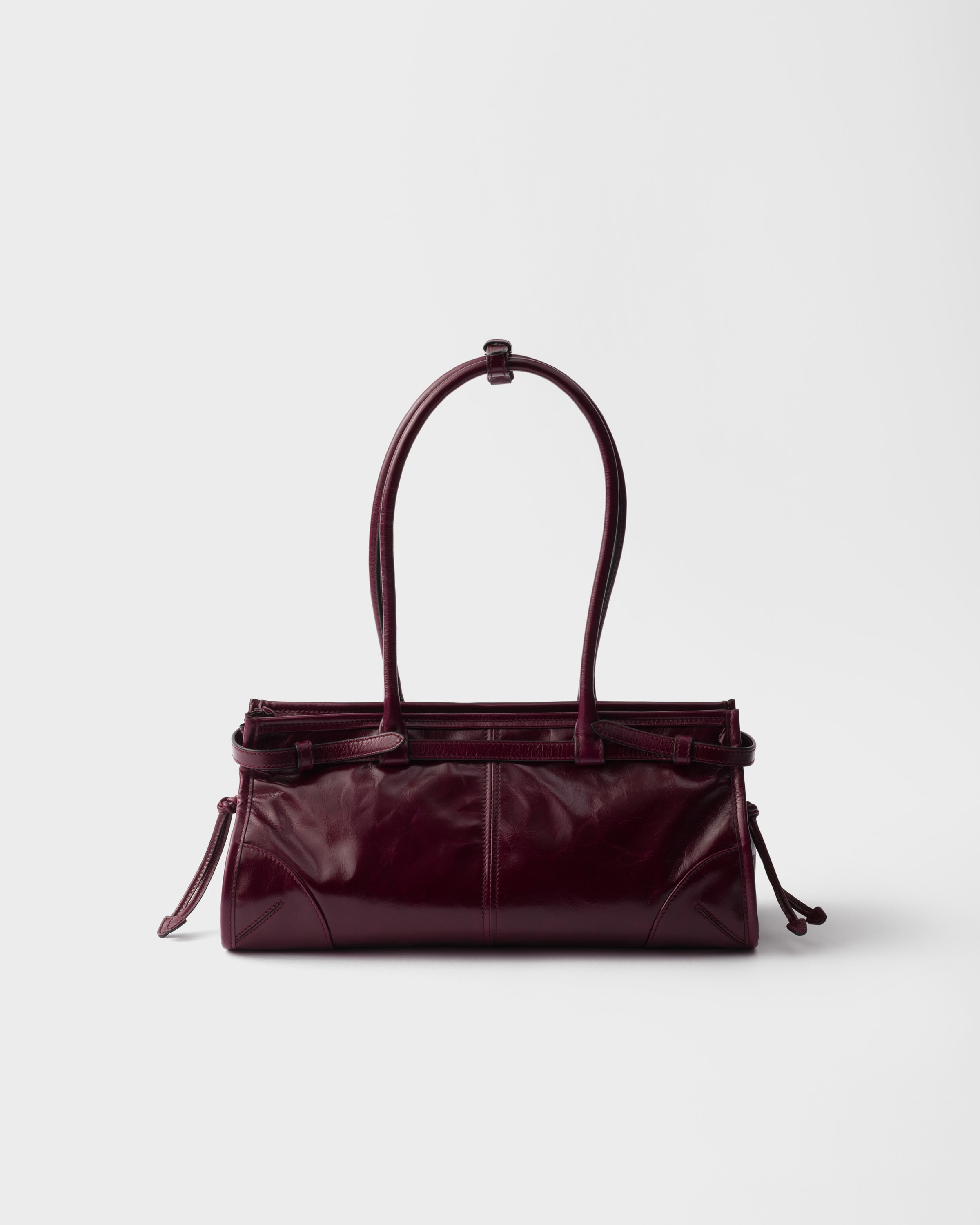 PRADA お洒落 Bonnie スモール レザー ハンドバッグ BURGUNDY 1BA426_2CYR_F0LV7_V_MOO_SLB.jpg