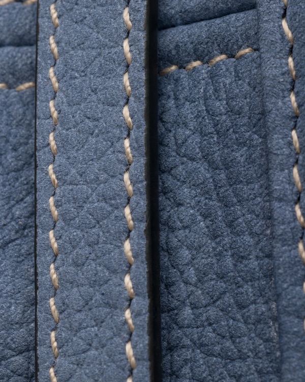 Prada Bonnie medium nubuck leather handbag - Aviation Blue Prada Bonnie medium nubuck leather handbag - Aviation Blue