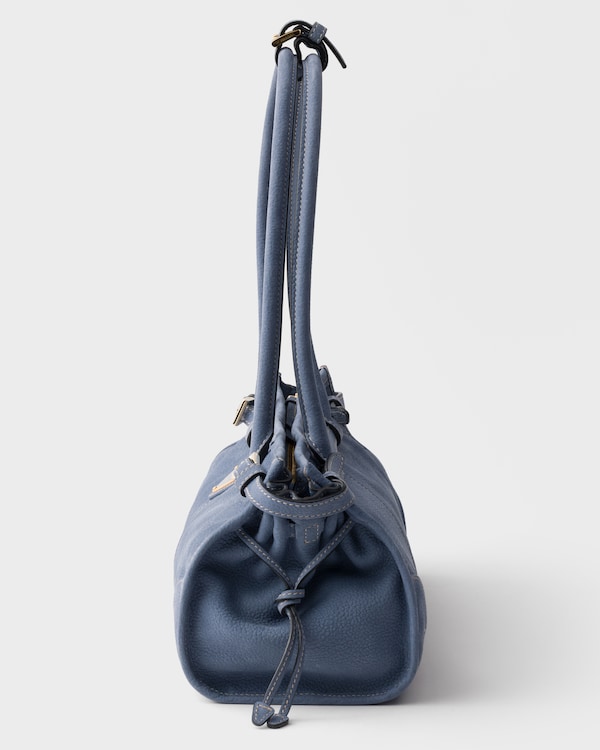 Prada Bonnie medium nubuck leather handbag - Aviation Blue Prada Bonnie medium nubuck leather handbag - Aviation Blue
