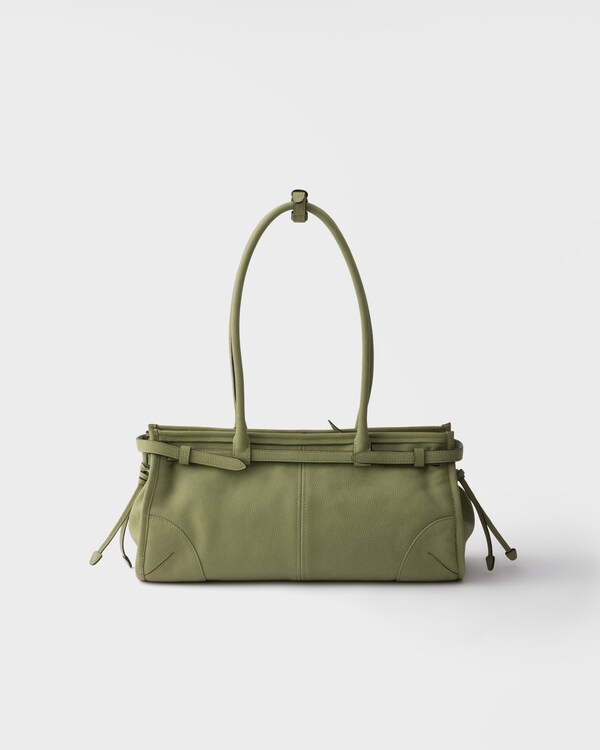 Prada Bonnie medium nubuck leather handbag - Agave Prada Bonnie medium nubuck leather handbag - Agave