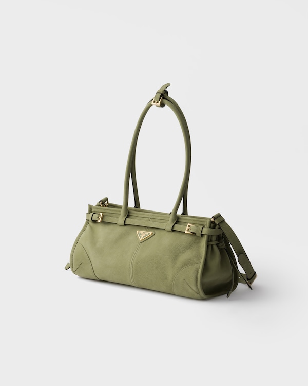 Prada Bonnie medium nubuck leather handbag - Agave Prada Bonnie medium nubuck leather handbag - Agave