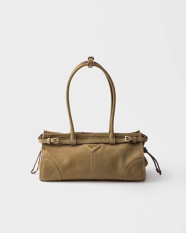 Prada Bonnie medium nubuck leather handbag - Desert Beige Prada Bonnie medium nubuck leather handbag - Desert Beige