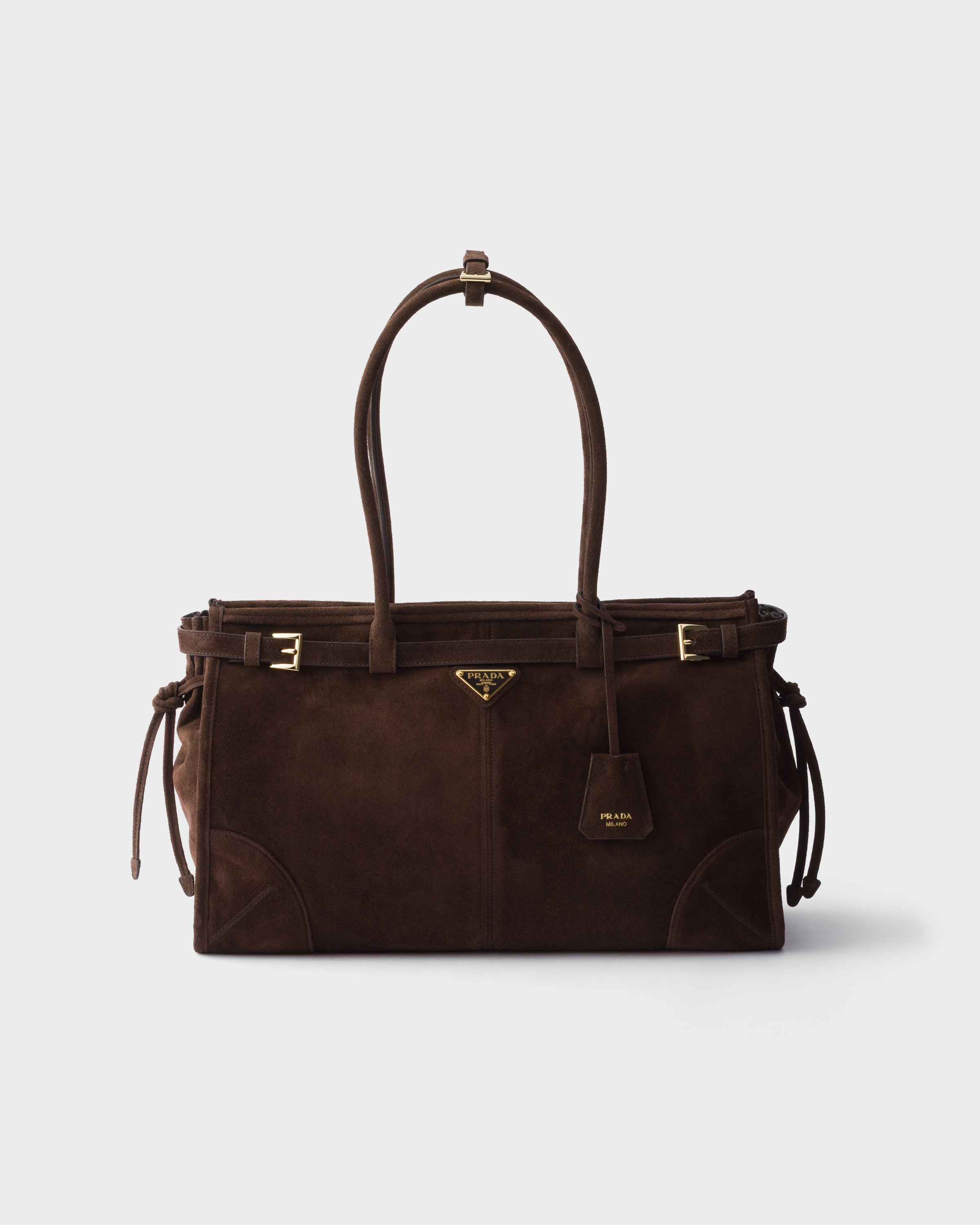 Prada Prada Bonnie large suede handbag
