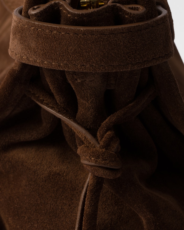 Borsa a mano Prada Bonnie large in pelle scamosciata Borsa a mano Prada Bonnie large in pelle scamosciata