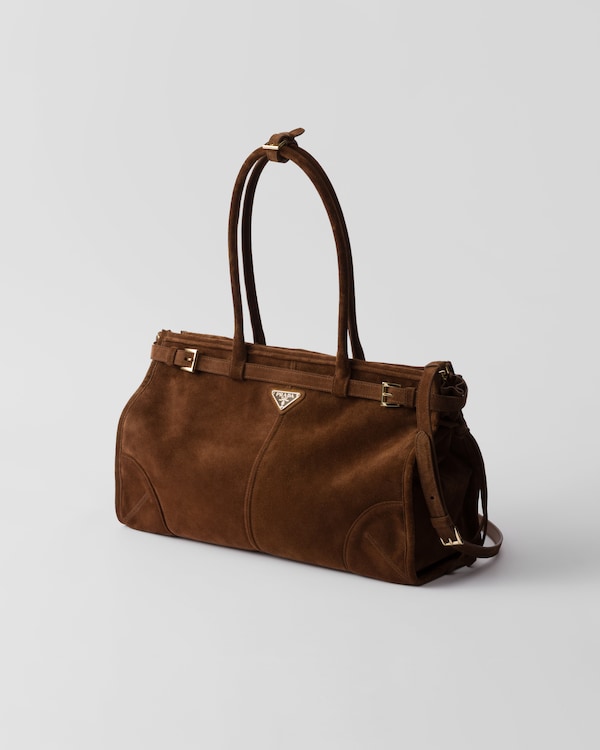 Borsa a mano Prada Bonnie large in pelle scamosciata Borsa a mano Prada Bonnie large in pelle scamosciata