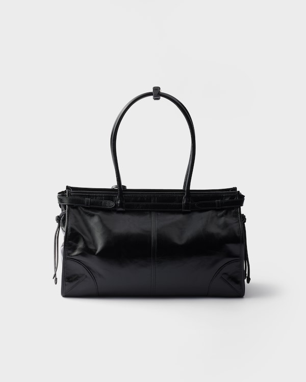 Prada Bonnie large leather handbag - Black Prada Bonnie large leather handbag - Black