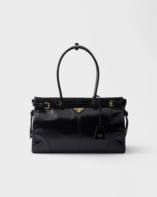 Prada Bonnie large leather handbag - Black Prada Bonnie large leather handbag - Black