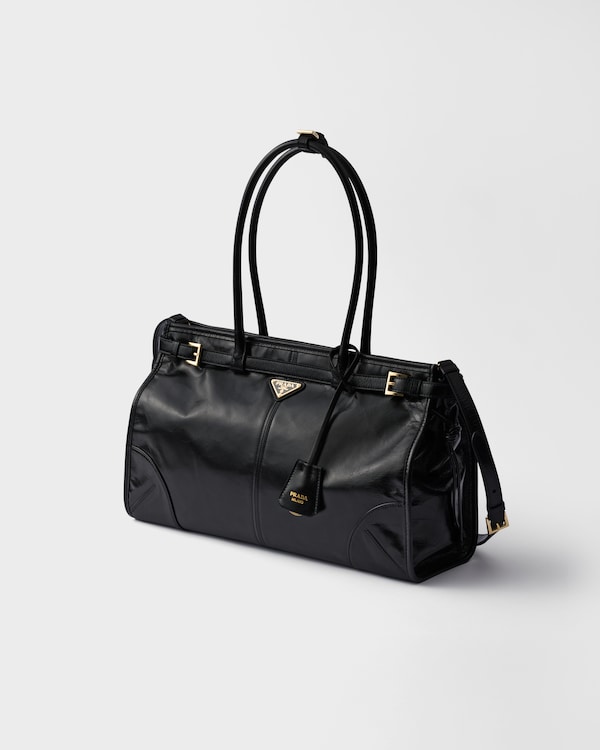 Prada Bonnie large leather handbag - Black Prada Bonnie large leather handbag - Black