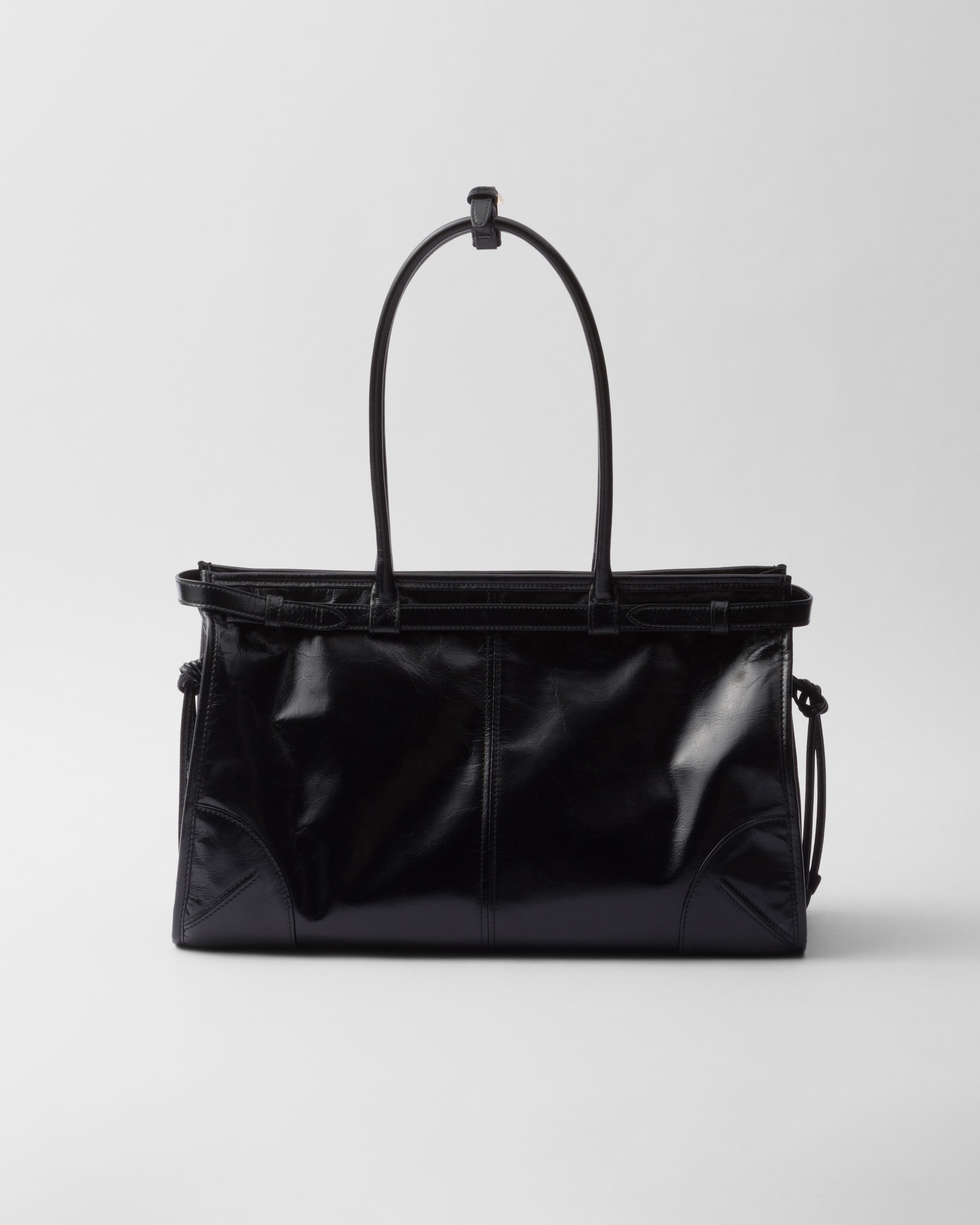 Prada Women Black Leather Handbag