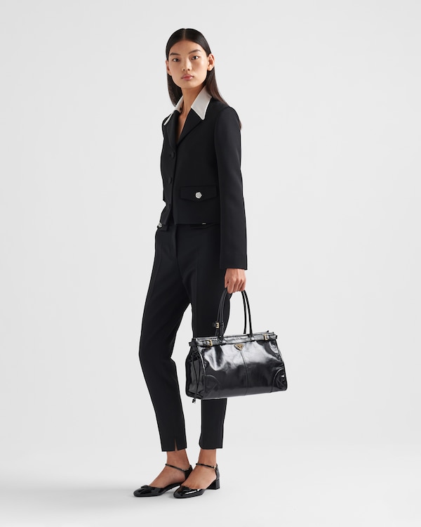 Prada Bonnie large leather handbag - Black Prada Bonnie large leather handbag - Black