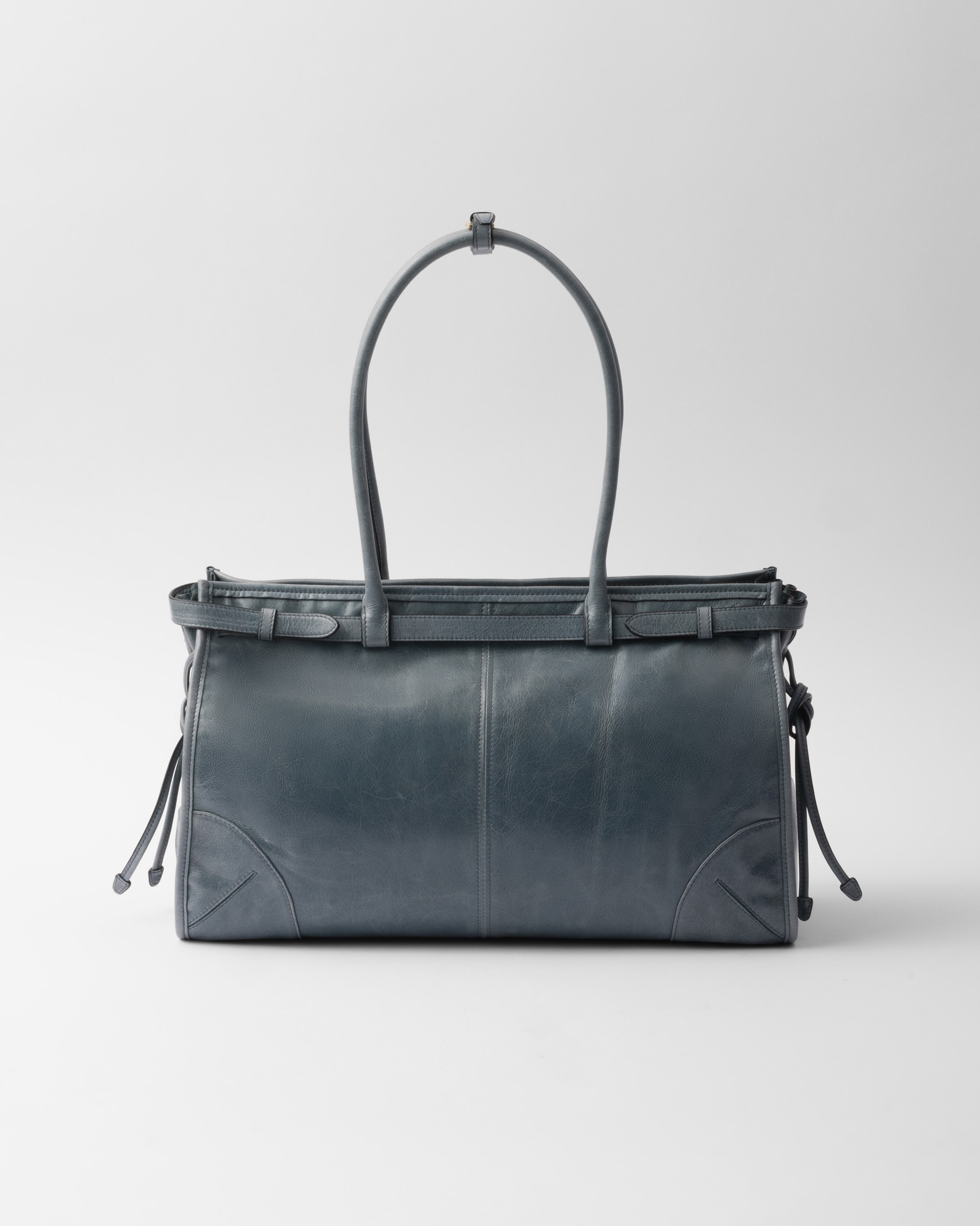 PRADA PRADA BONNIE LARGE LEATHER HANDBAG