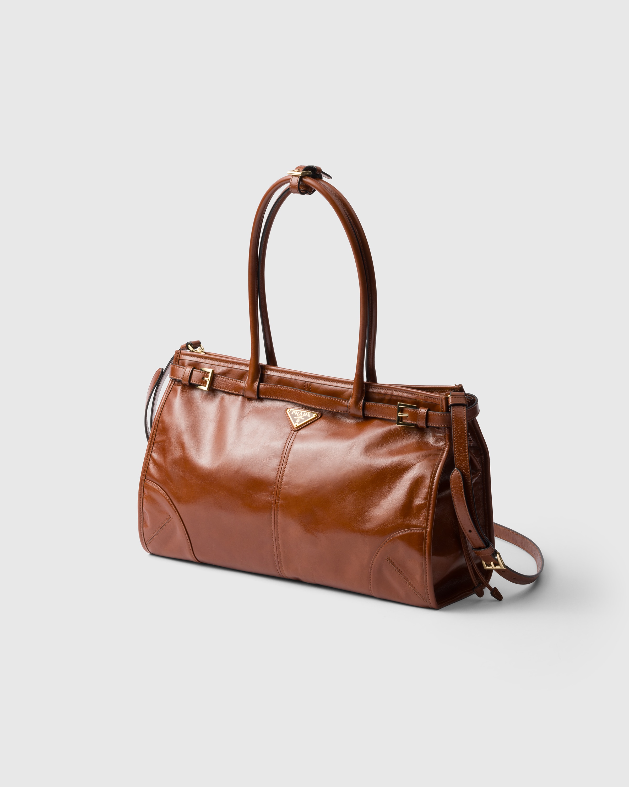 Prada Bonnie Grosse Handtasche Aus Leder