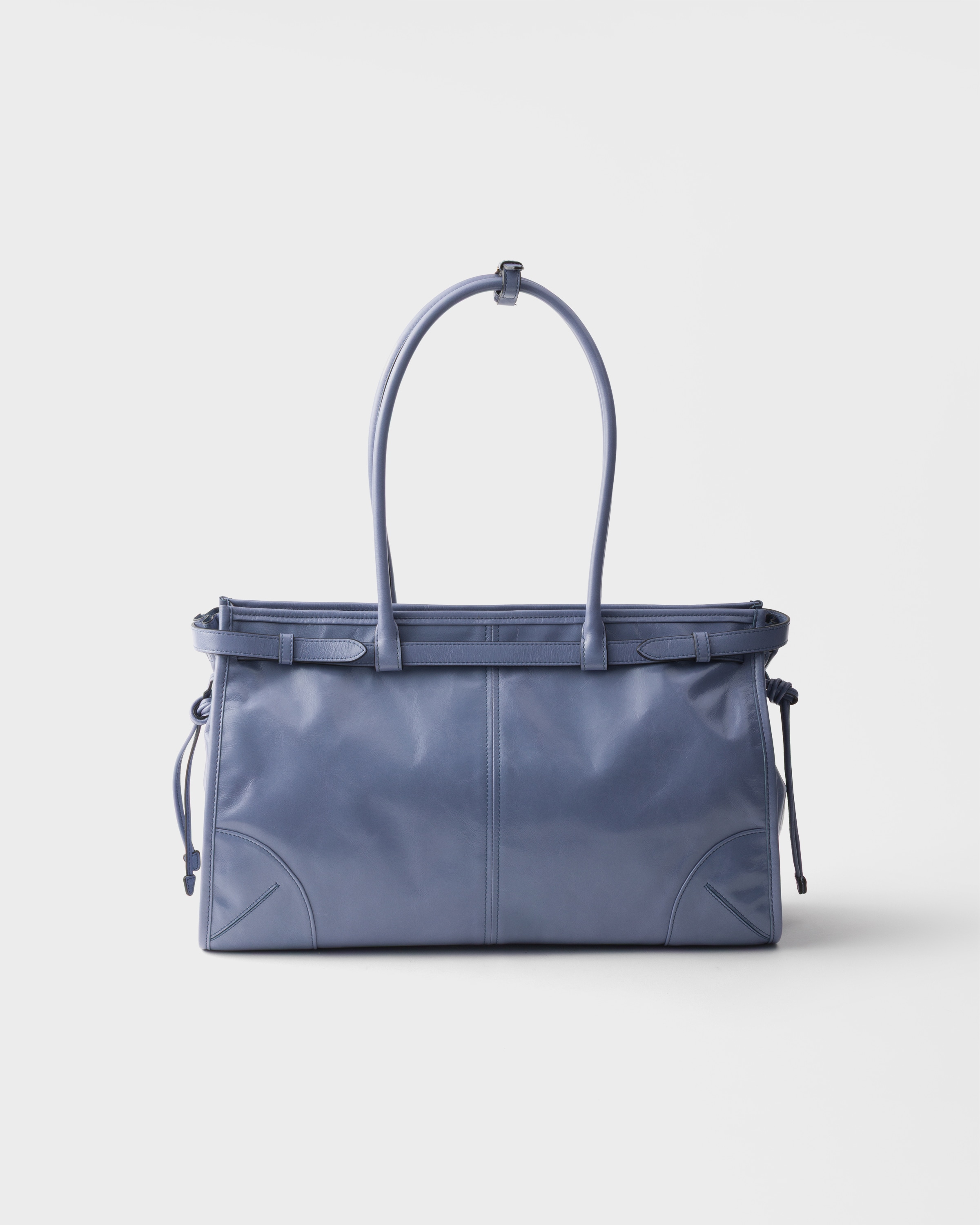 PRADA バケハ　L Aviation Blue Prada Bonnie large leather handbag | PRADA - United