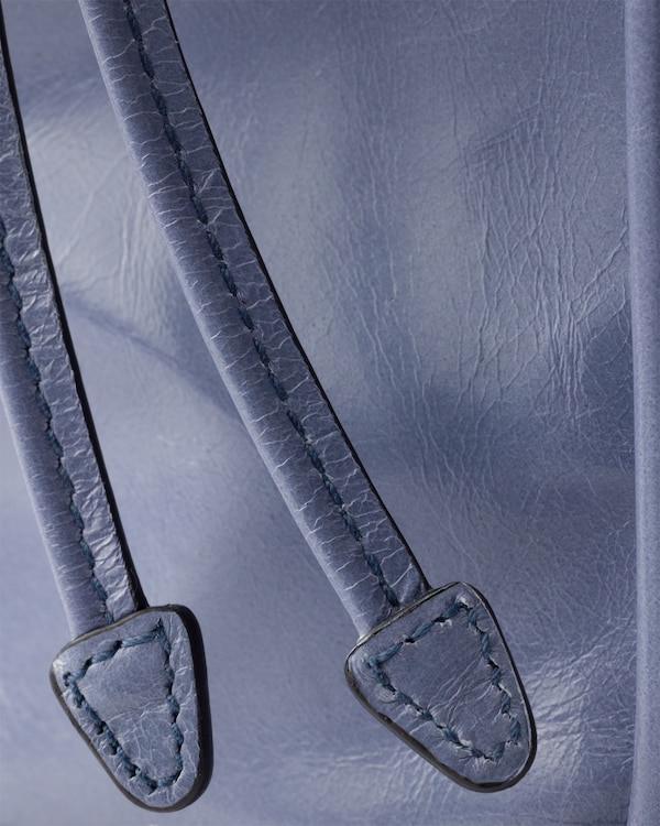 Bolso grande Prada Bonnie de piel - Azul azafata Bolso grande Prada Bonnie de piel - Azul azafata