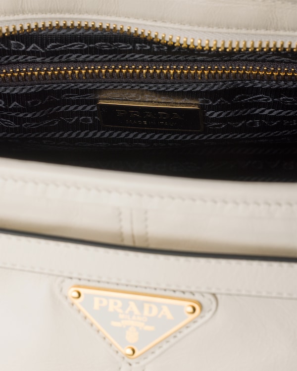 Bolso grande Prada Bonnie de piel - Blanco Bolso grande Prada Bonnie de piel - Blanco