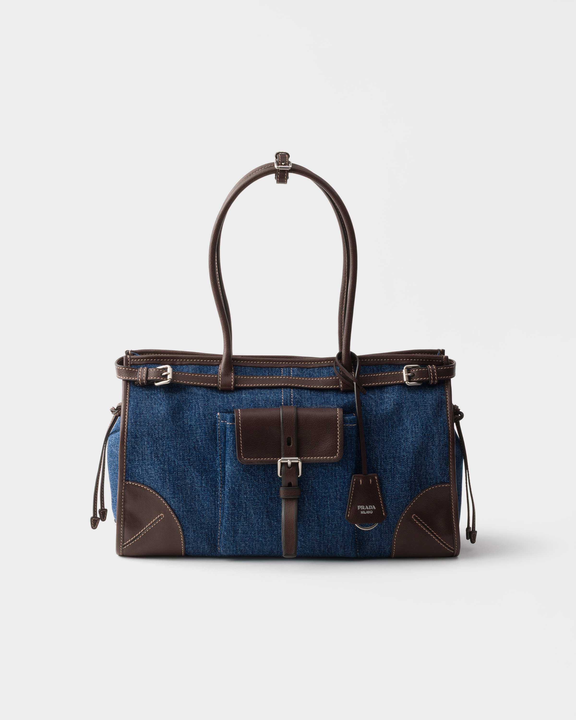 PRADA★ビジネスバッグ ベージュと青　美品　鍵付き PRADA☆ビジネスバッグ ベージュと青 美品 鍵付き PRADA☆ビジネス