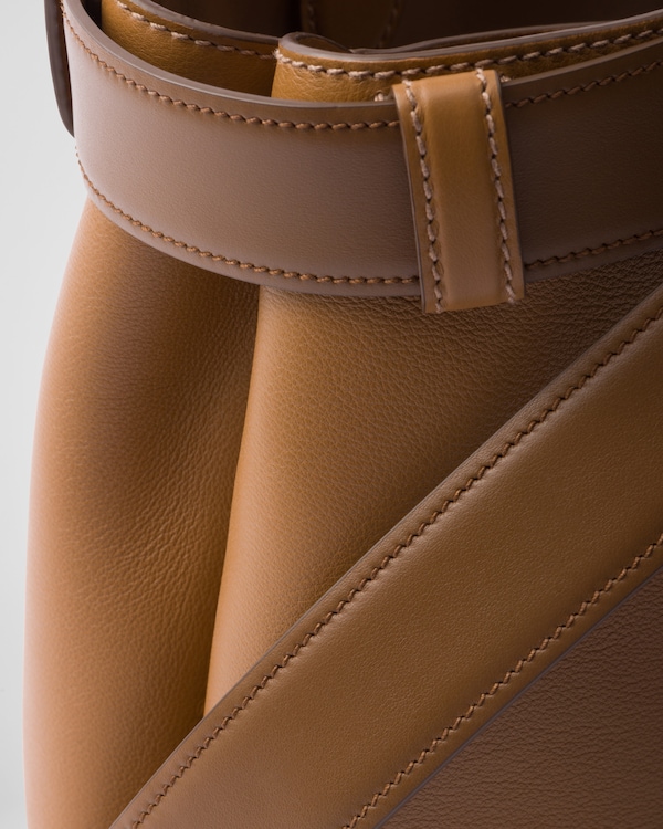 Prada Buckle small leather handbag with belt Prada Buckle small leather handbag with belt