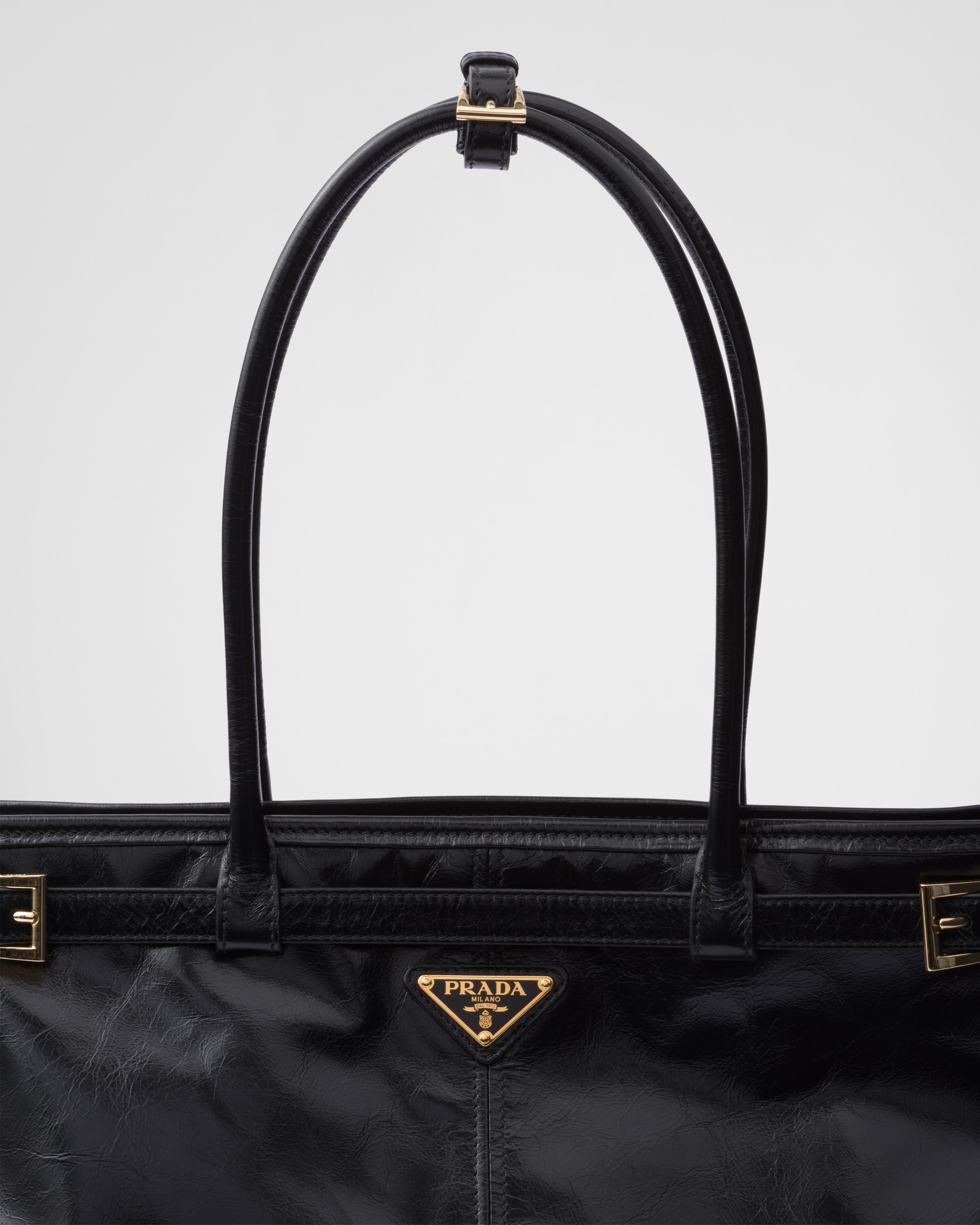 Large leather handbag