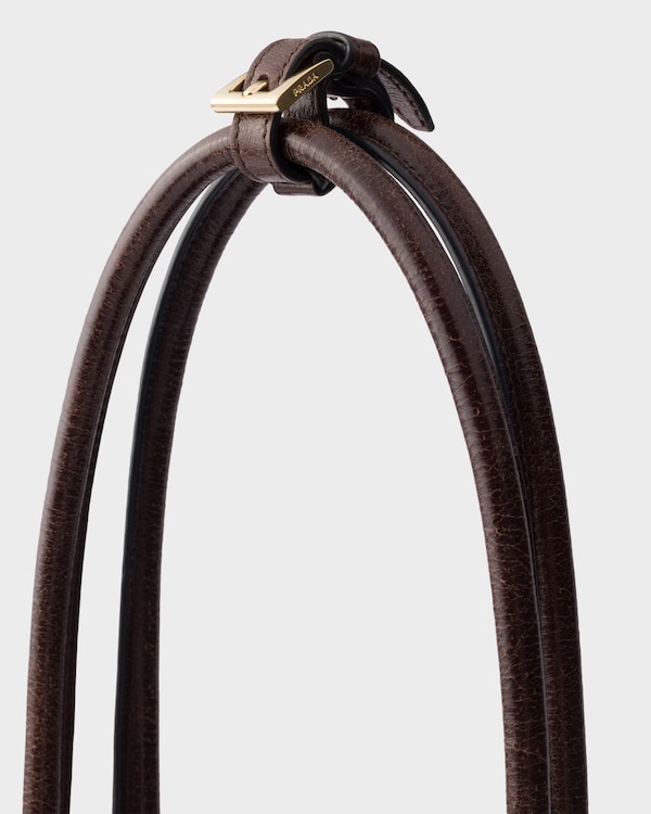 Prada Bonnie extra-large leather bag - Dark Brown Prada Bonnie extra-large leather bag - Dark Brown