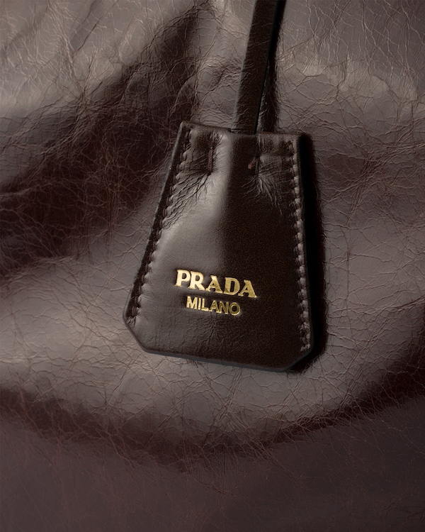 Prada Bonnie extra-large leather bag - Dark Brown Prada Bonnie extra-large leather bag - Dark Brown