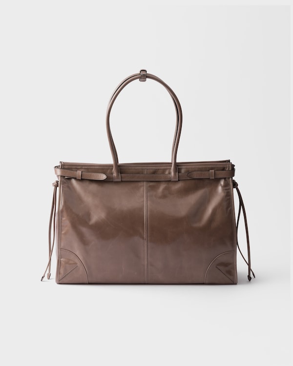 Très grand sac à main Prada Bonnie en cuir Très grand sac à main Prada Bonnie en cuir