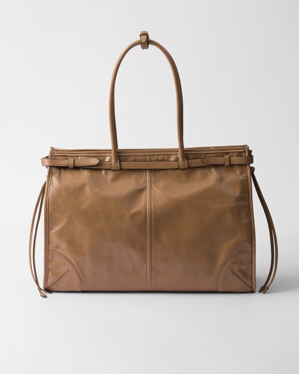 Très grand sac à main Prada Bonnie en cuir Très grand sac à main Prada Bonnie en cuir