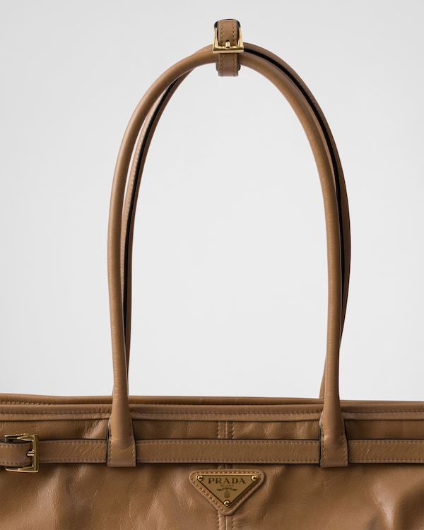 Très grand sac à main Prada Bonnie en cuir Très grand sac à main Prada Bonnie en cuir