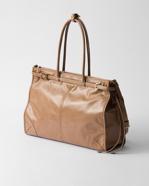 Très grand sac à main Prada Bonnie en cuir Très grand sac à main Prada Bonnie en cuir