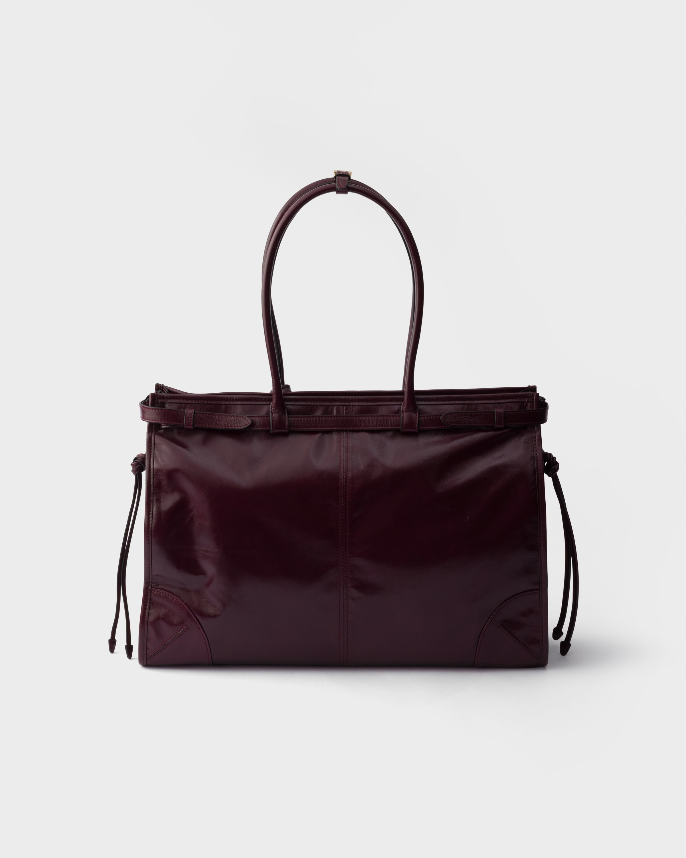 Burgundy Prada Bonnie Extra-large Leather Bag | PRADA - United States