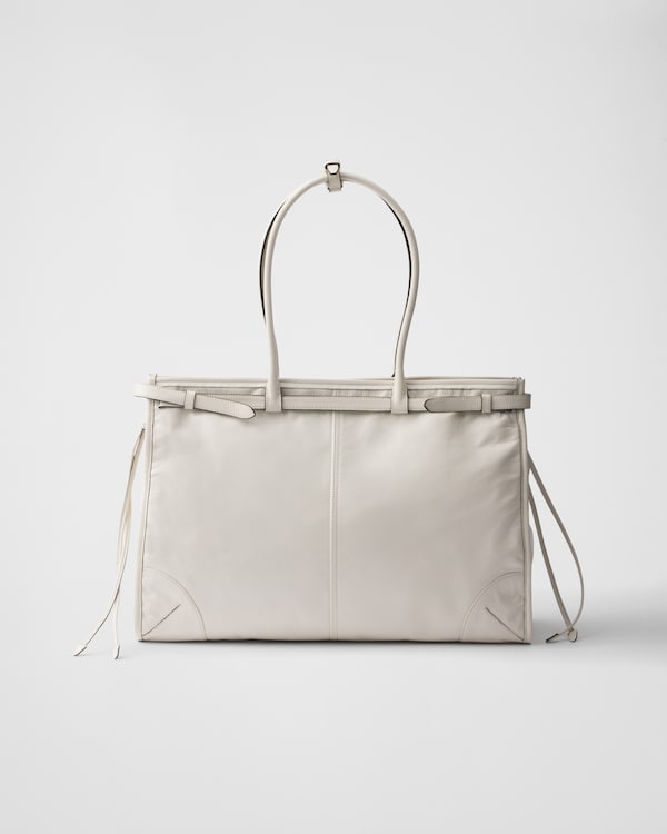 Prada Bonnie extra-large leather handbag - White Prada Bonnie extra-large leather handbag - White