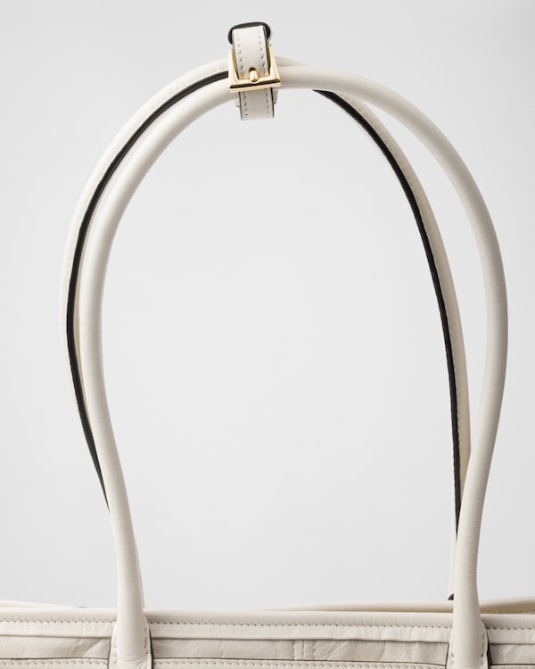 Prada Bonnie extra-large leather handbag - White Prada Bonnie extra-large leather handbag - White