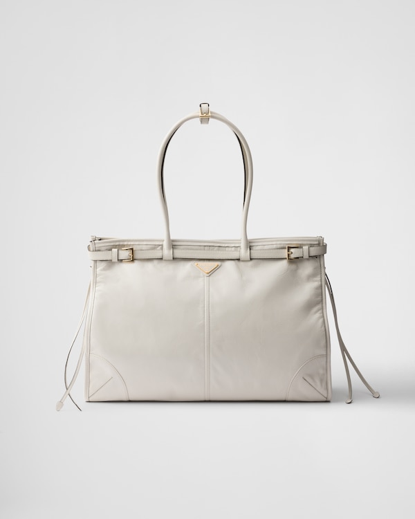 Prada Bonnie extra-large leather handbag - White Prada Bonnie extra-large leather handbag - White