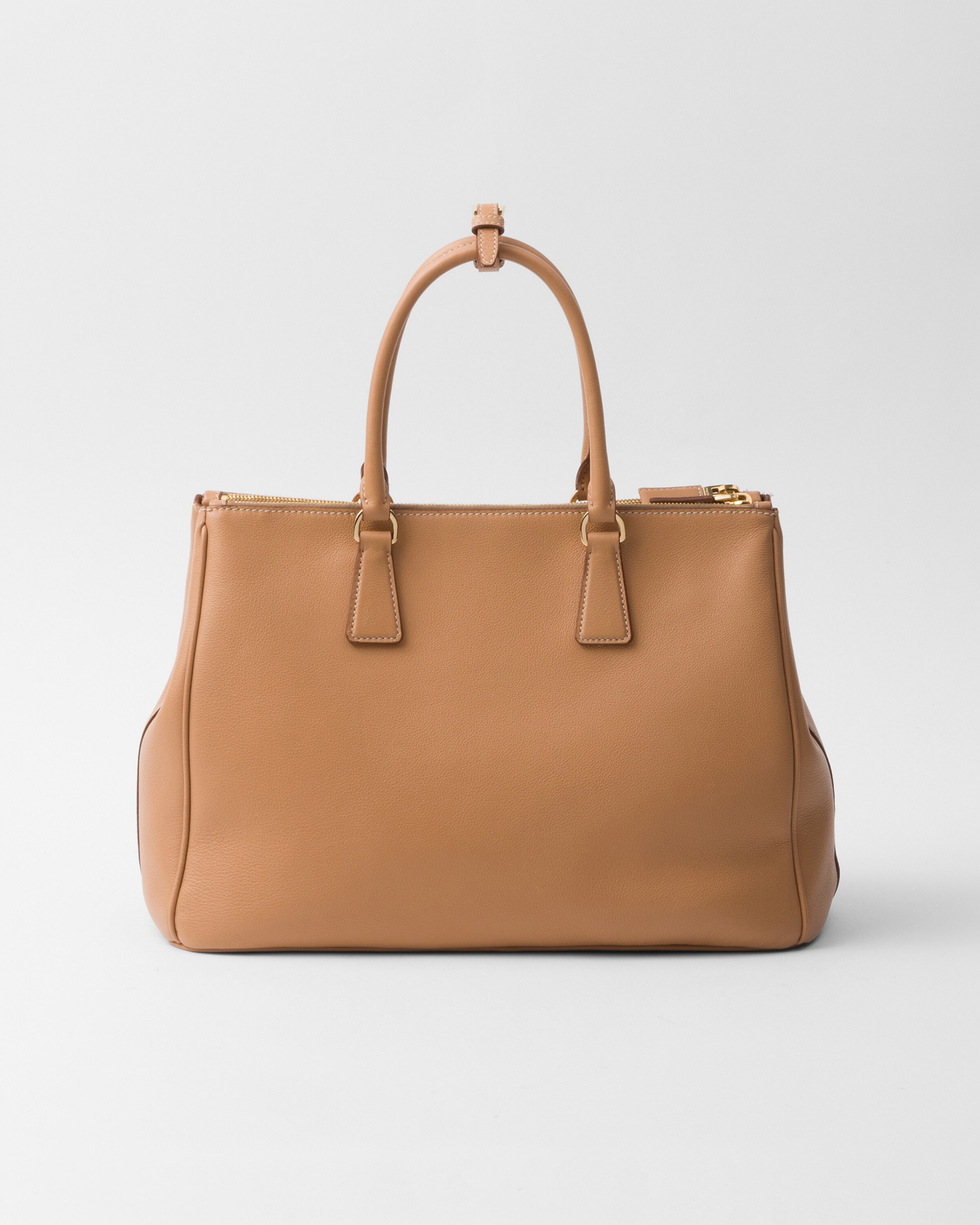 Natural Large Prada Galleria Leather Bag PRADA