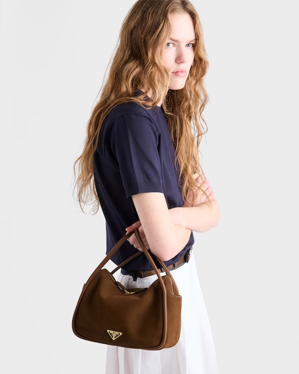 Prada Darling麂皮手袋 - 可可棕 Prada Darling麂皮手袋 - 可可棕